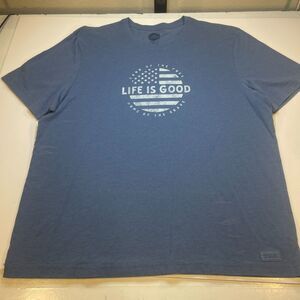 LIFE IS GOOD USA America Land of the Free Home of the Brave T Shirt XXL